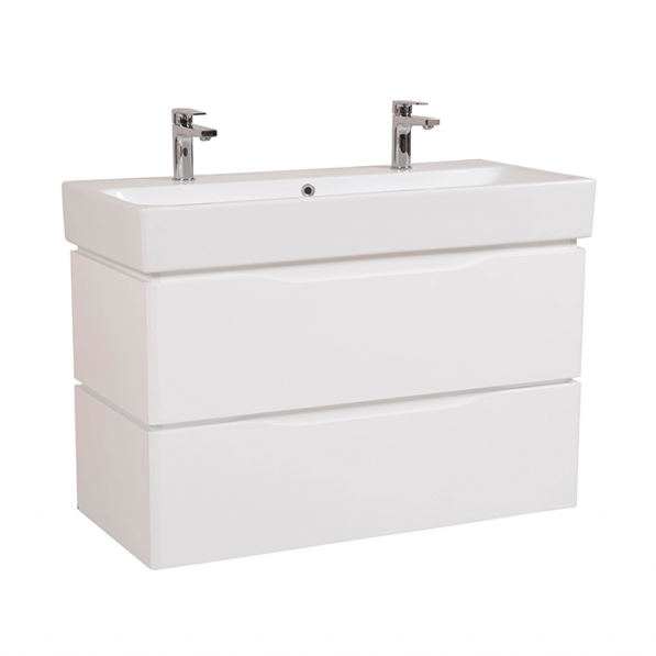 Kupi Venice 100 bijeli zidni s 2 slavine / Cena v trgovini Vsebo