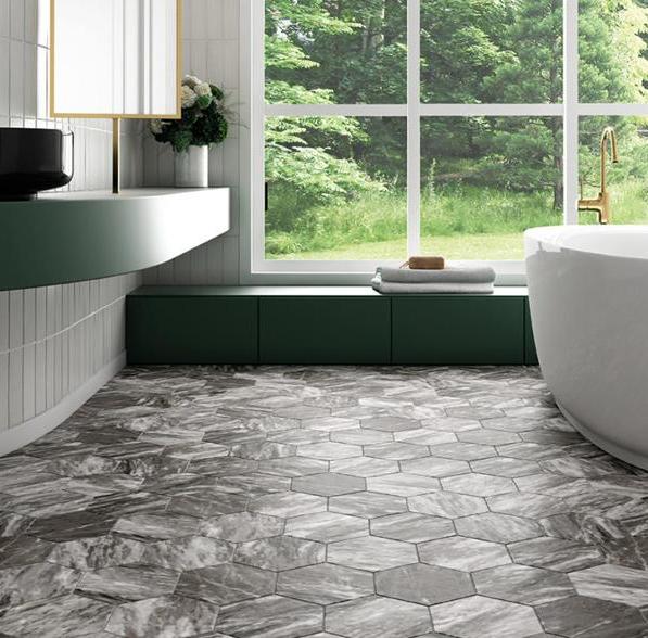 Kupi Bardiglio Hexagon Dark 17,5x20 / Cena v trgovini Vsebo