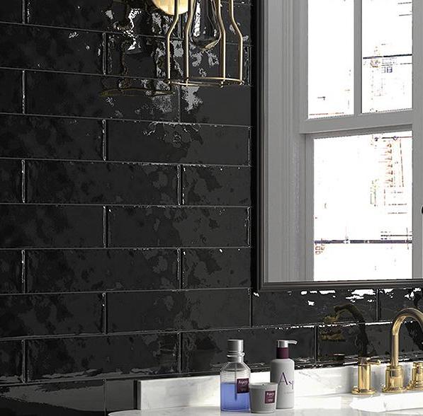 Kupi Cottage Black Gloss 7,5x15  / Cena v trgovini Vsebo