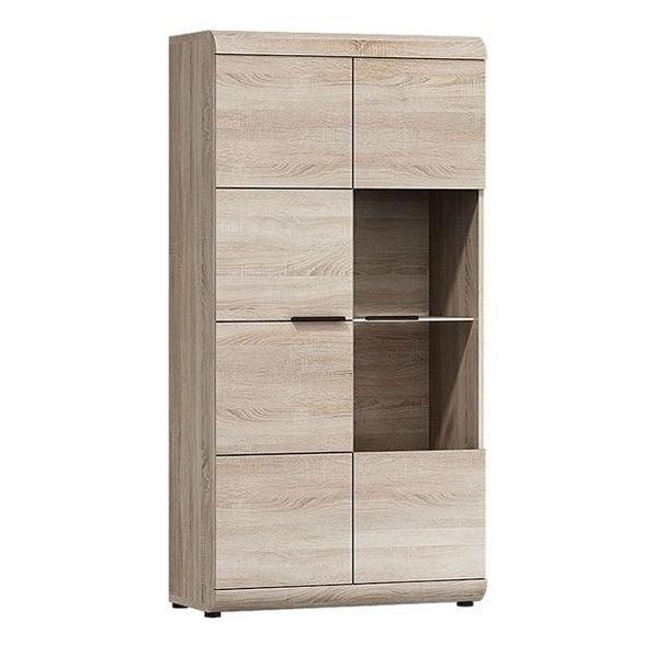 Kupi Vitrina Link 80 C - sonoma hrast / Cena v trgovini Vsebo