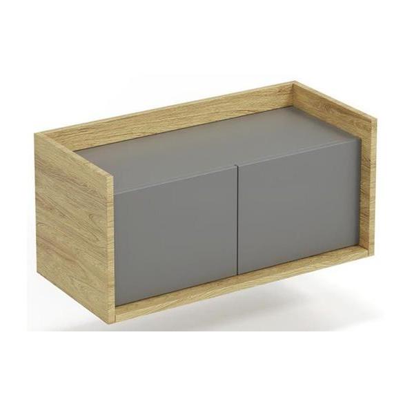 Kupi Ormarić Mobius 2D - hikori hrast/siva / Cena v trgovini Vsebo