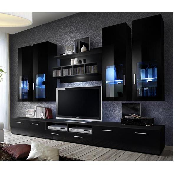 Kupi Regal za dnevni boravak Lyra Night 300 cm - LED - 20 ZZ LY / Cena v trgovini Vsebo