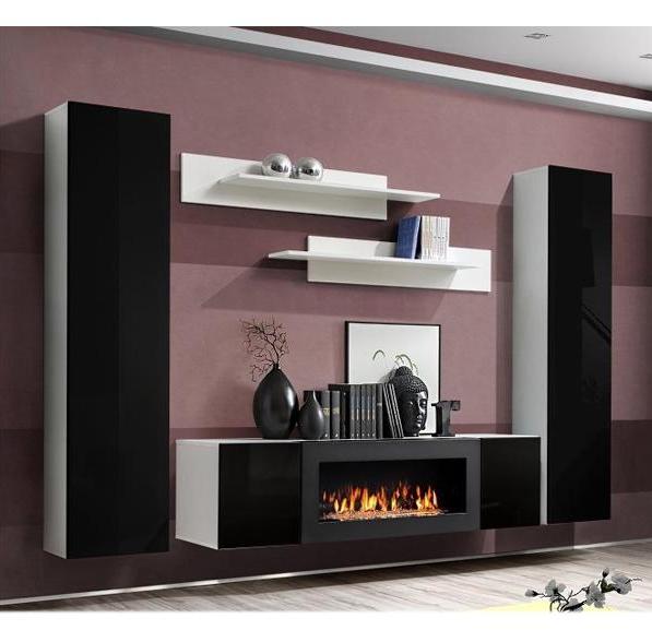 Kupi Regal za dnevni boravak FLY M 260 cm - LED / Cena v trgovini Vsebo