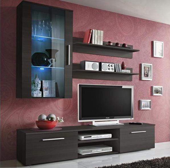 Kupi Regal za dnevni boravak Galino E 180 cm - LED - 23 EM GE / Cena v trgovini Vsebo