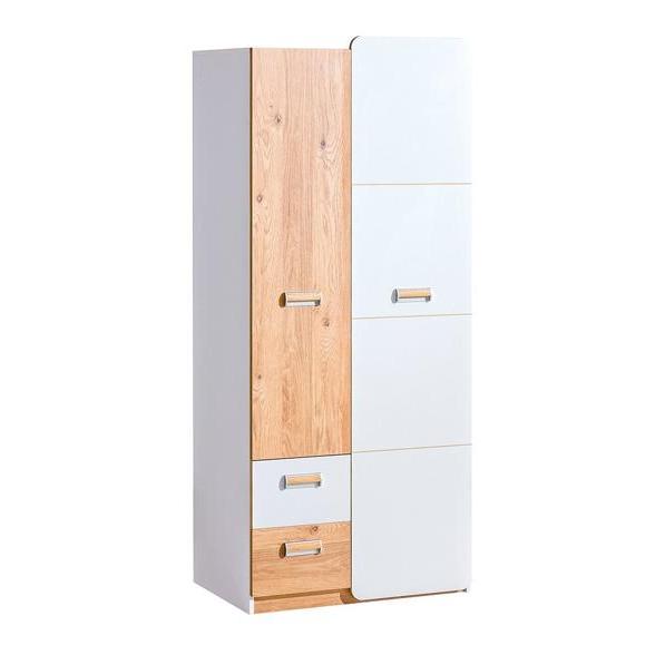 Kupi Ormar Lorento L1 - bijela/hrast / Cena v trgovini Vsebo