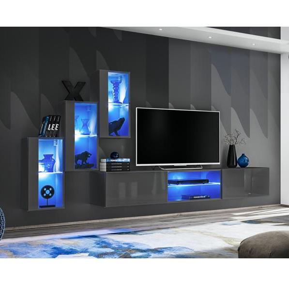 Kupi Regal za dnevni boravak Switch XXII 240 cm - LED / Cena v trgovini Vsebo