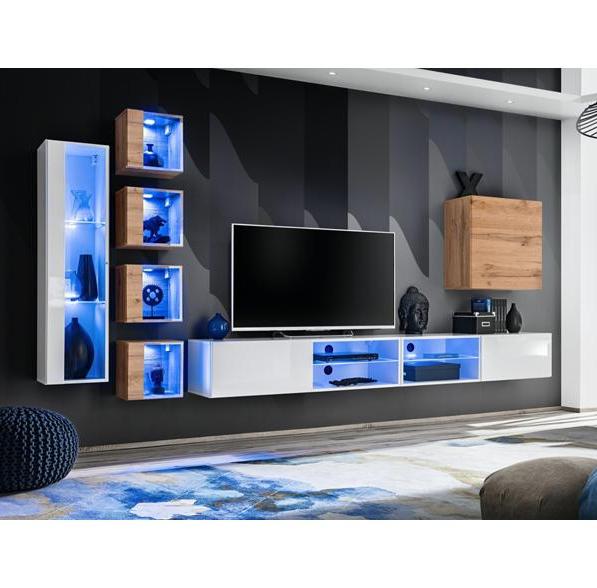 Kupi Regal za dnevni boravak Switch XXVI 320 cm - LED / Cena v trgovini Vsebo