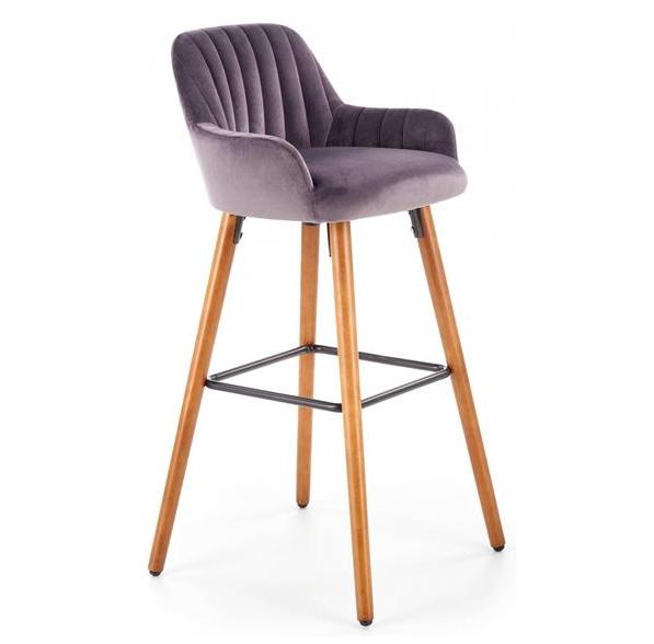 Kupi Barska stolica H93 - tamno siva/orah / Cena v trgovini Vsebo