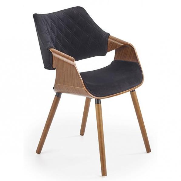 Kupi Blagovaonska stolica K396 - orah/crna / Cena v trgovini Vsebo