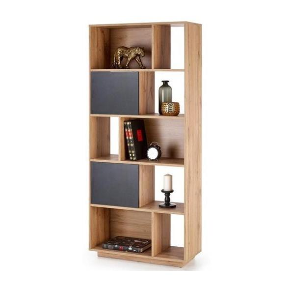 Kupi Regal REG22 - votan hrast/crna / Cena v trgovini Vsebo