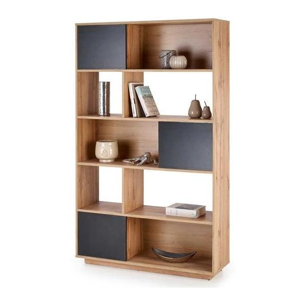 Kupi Regal REG23 - votan hrast/crna / Cena v trgovini Vsebo