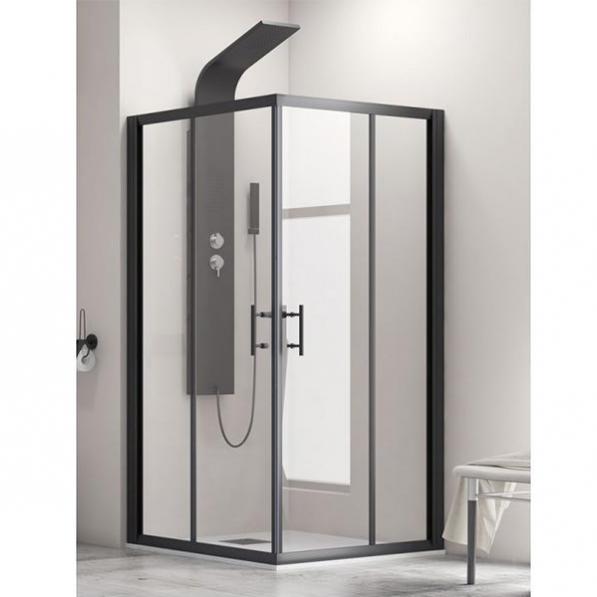 Kupi Tuš kabina Flora 100 Nero 80x130 / Cena v trgovini Vsebo