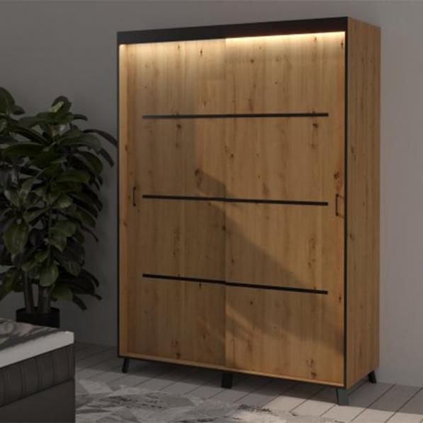 Kupi Garderobni ormar Berke 150 LED / Cena v trgovini Vsebo