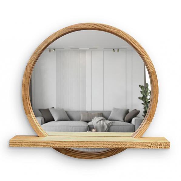 Kupi Ogledalo Sunrise 80x85 Hrast / Cena v trgovini Vsebo