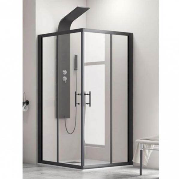 Kupi Tuš kabina Flora 100 Nero 120x150 / Cena v trgovini Vsebo