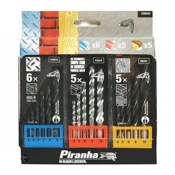 Kupi Svrdla za ciglu, metal, drvo set Black&Decker X56045 / Cena v trgovini Vsebo