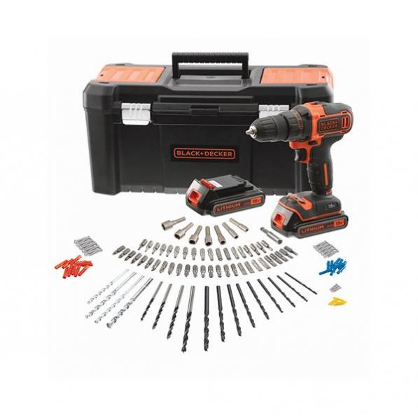 Kupi Bušilica/odvijač 18 V set Black&Decker  / Cena v trgovini Vsebo