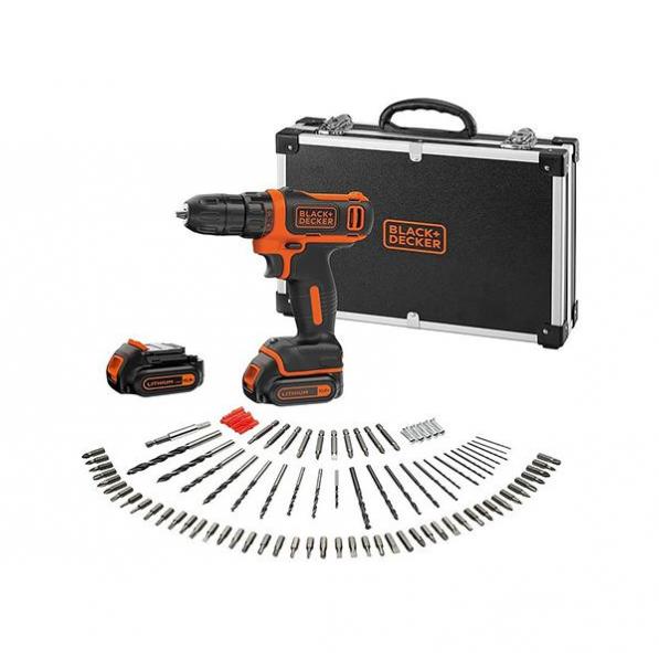Kupi Bušilica/odvijač 10,8 V set Black&Decker  / Cena v trgovini Vsebo