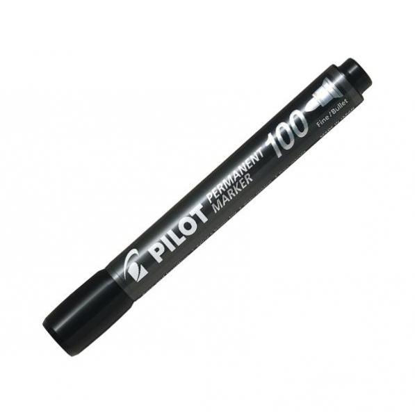 Kupi Pilot Marker SCA-100, crni SCA-100-B, 12 kom / Cena v trgovini Vsebo