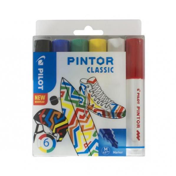 Kupi Pilot Marker Pintor Set CLASSIC Mix MEDIUM SW-PT-M-S6 CLASS / Cena v trgovini Vsebo