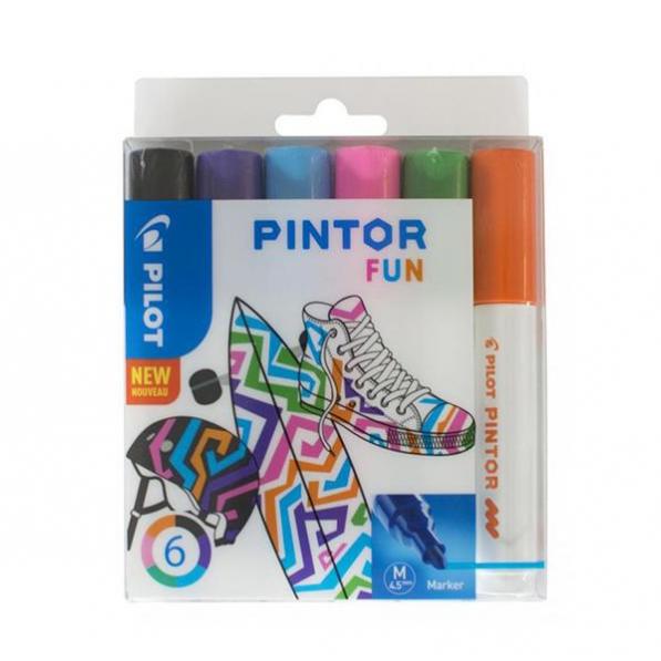 Kupi Pilot Marker Pintor Set FUN Mix MEDIUM SW-PT-M-S6-FUN / Cena v trgovini Vsebo