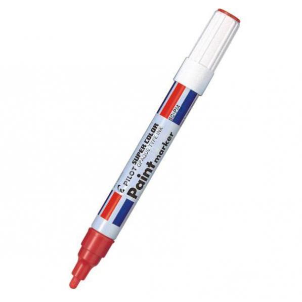 Kupi Pilot Paint Marker vodootporan, crveni SC-PM-R, 12 kom / Cena v trgovini Vsebo