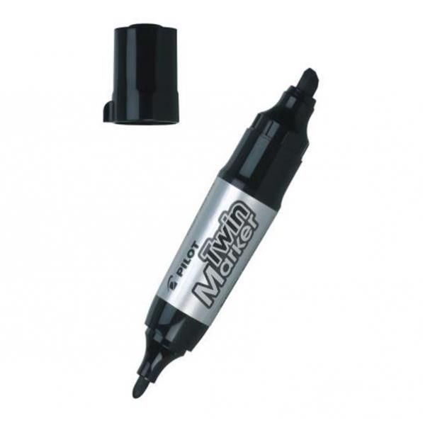 Kupi Pilot Marker TWIN JUMBO crni MFN-15FB-B, 10 kom / Cena v trgovini Vsebo