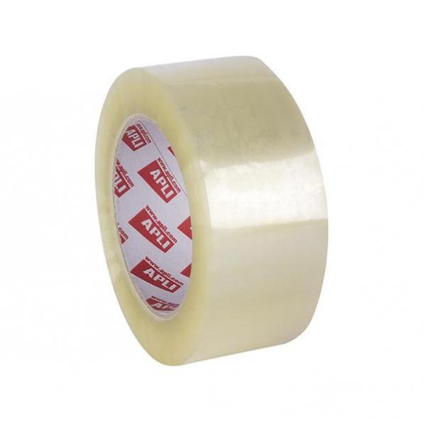 Kupi APLI ljepljiva traka za pakiranje, prozirna 48 mm x 66 m, 6 kom / Cena v trgovini Vsebo