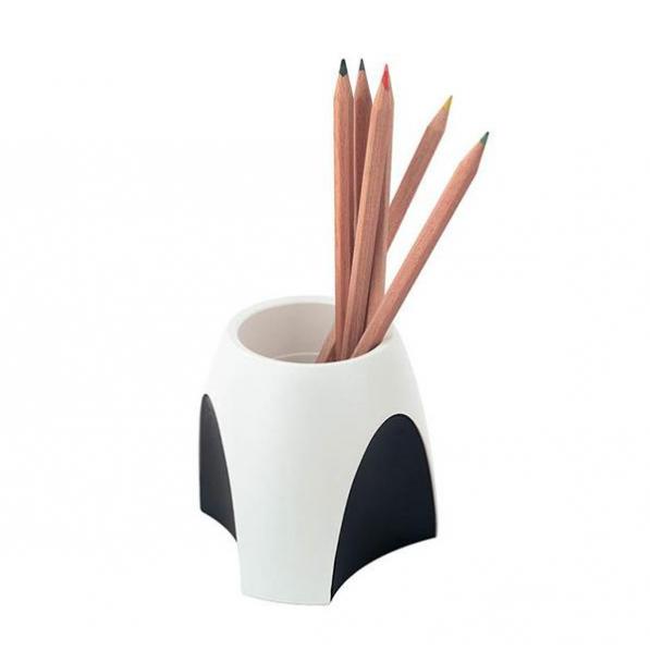 Kupi HAN posuda za olovke DELTA bijela/crna / Cena v trgovini Vsebo