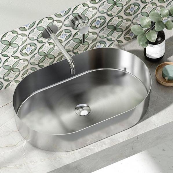 Kupi Umivaonik Jupiter Brushed Steel / Cena v trgovini Vsebo