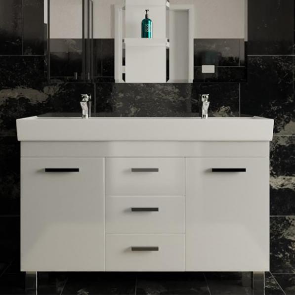 Kupi Ormarić s umivaonikom Flat 120 podni / Cena v trgovini Vsebo