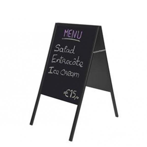 Kupi Bi-Office A-ploča 45 x 60 cm, crna za pisanje kredom / Cena v trgovini Vsebo