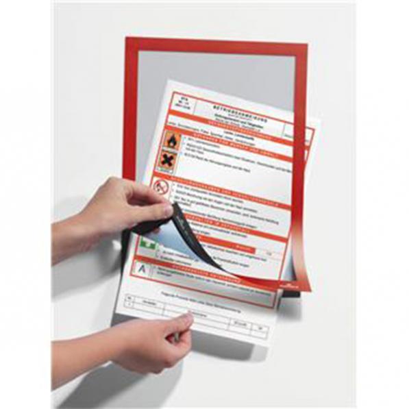 Kupi Durable Okvir DURAFRAME A4, crven, 2 kos / Cena v trgovini Vsebo