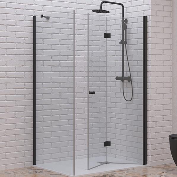 Kupi Tuš kabina S7 Walkin 90x140 Nero / Cena v trgovini Vsebo