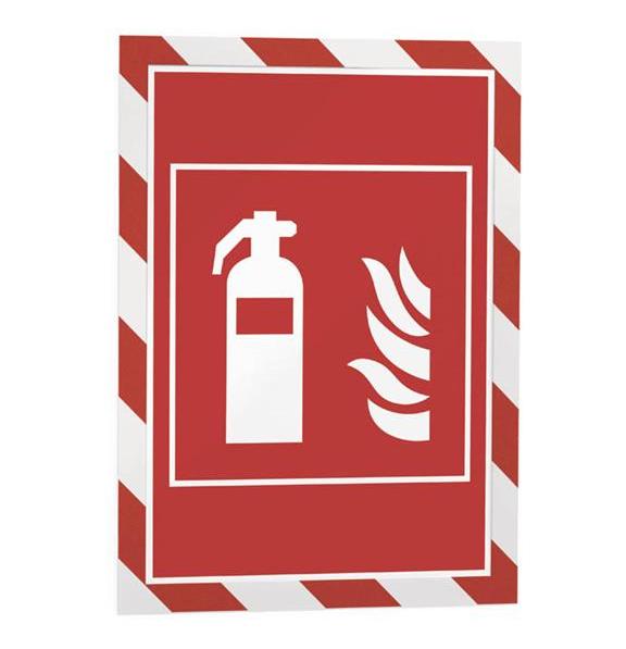 Kupi Durable Okvir DURAFRAME MAGNETIC A4, crveno-bijel SECURITY, 5 kos / Cena v trgovini Vsebo