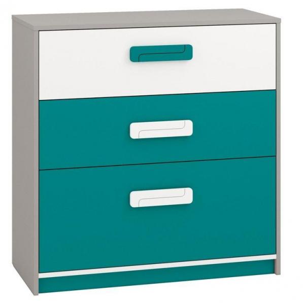 Kupi Komoda IQ 10 - petrolej plava / Cena v trgovini Vsebo