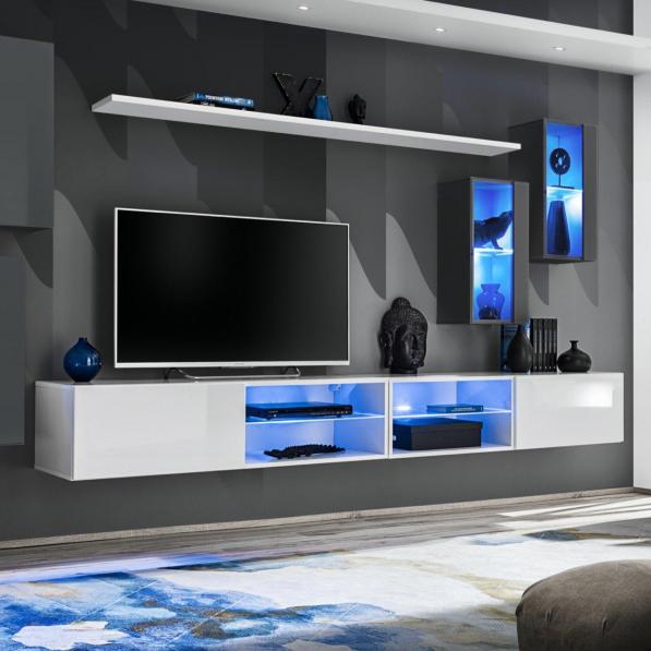 Kupi Regal za dnevni boravak Switch XXV 280 cm - LED / Cena v trgovini Vsebo