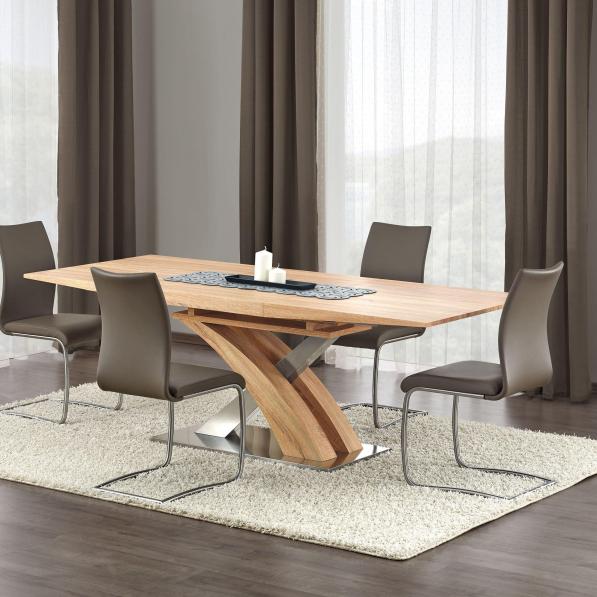 Kupi Stol na razvlačenje Sandor - zlatni hrast 160-220x90 cm / Cena v trgovini Vsebo