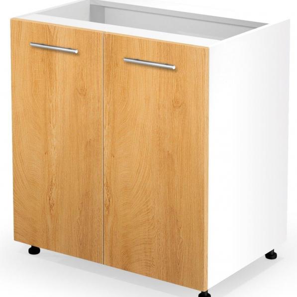 Kupi Donji kuhinjski ormarić Vento D-80/82 - bijela/medeni hrast / Cena v trgovini Vsebo