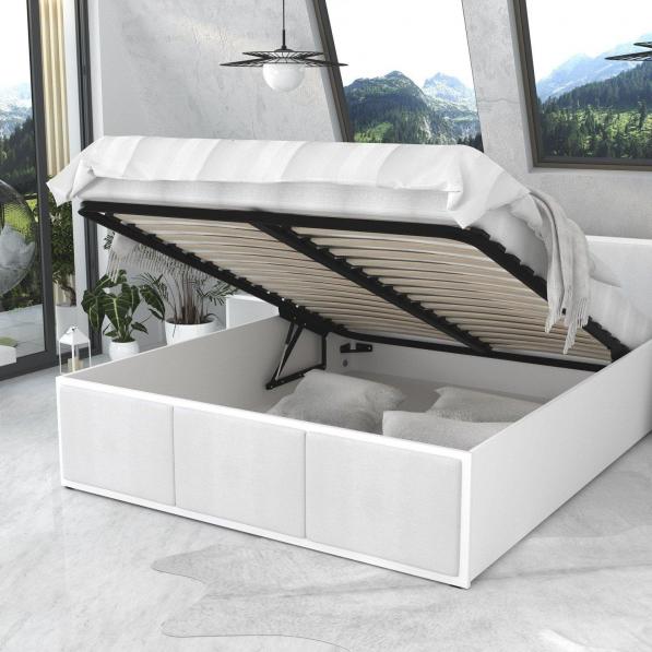 Kupi Krevet Panama tapecirani plus - 120x200 cm - bijela / Cena v trgovini Vsebo