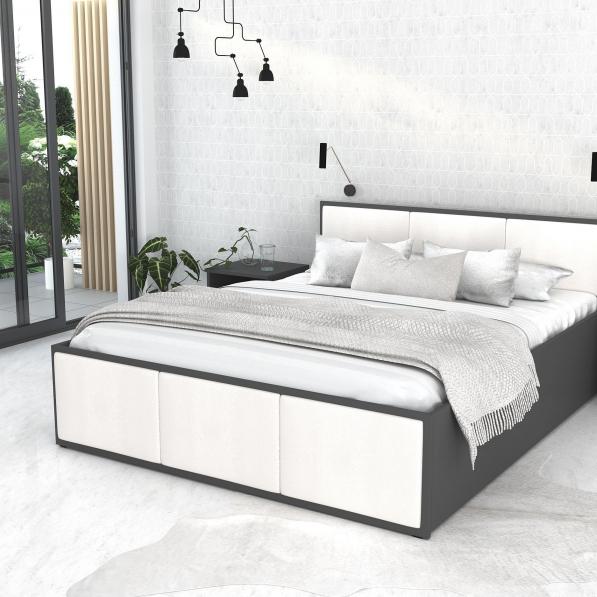 Kupi Krevet Panama tapecirani plus - 120x200 cm - siva / Cena v trgovini Vsebo