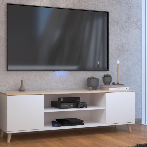 Kupi TV komoda Petra - drvene noge / Cena v trgovini Vsebo