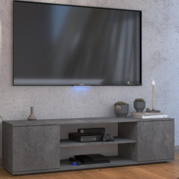 Kupi TV komoda Petra - srebrna / Cena v trgovini Vsebo