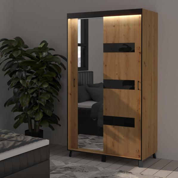 Kupi Garderobni ormar Tova 120 LED / Cena v trgovini Vsebo