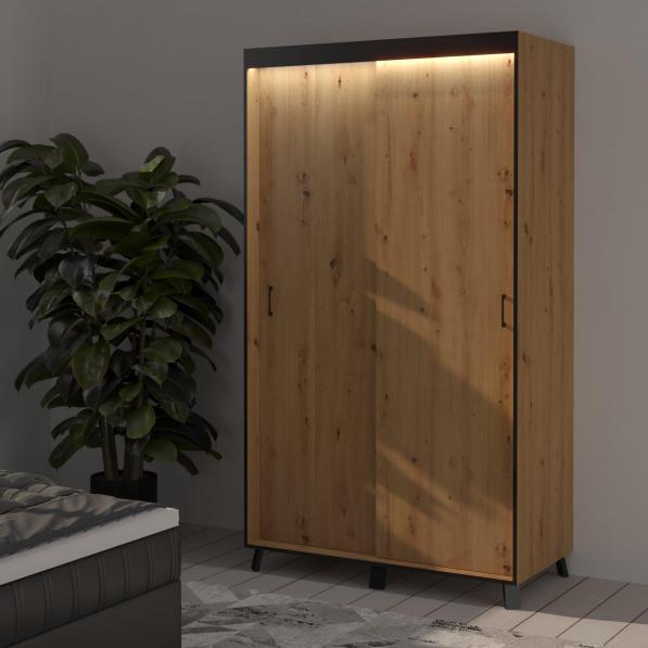 Kupi Garderobni ormar Bergamo 120 LED / Cena v trgovini Vsebo