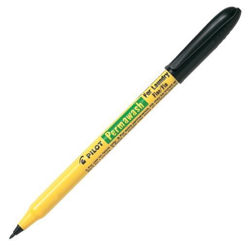 Kupi Pilot Marker za tkanine PERMAWASH, crni SWN-LMF-B, 12 kom / Cena v trgovini Vsebo