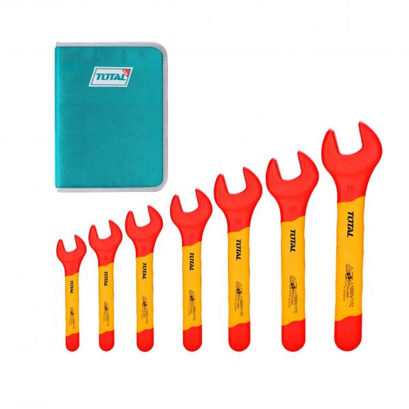 Kupi 7-djelni set izoliranih viljuškastih ključeva Total IND  / Cena v trgovini Vsebo