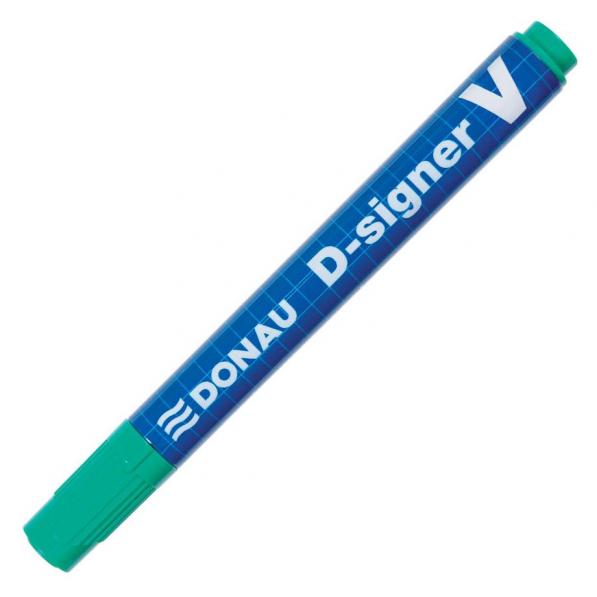 Kupi Donau Marker permanentni D-Signer V vrh, zeleni, 10 kom / Cena v trgovini Vsebo