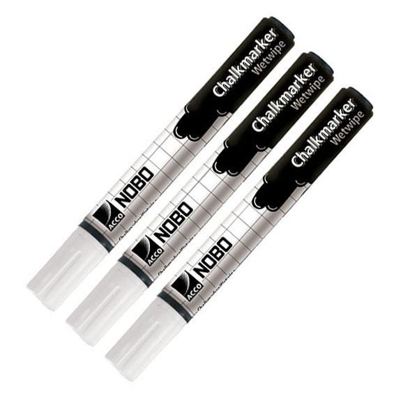 Kupi Nobo Kredni markeri, bijeli, 3 kom / Cena v trgovini Vsebo
