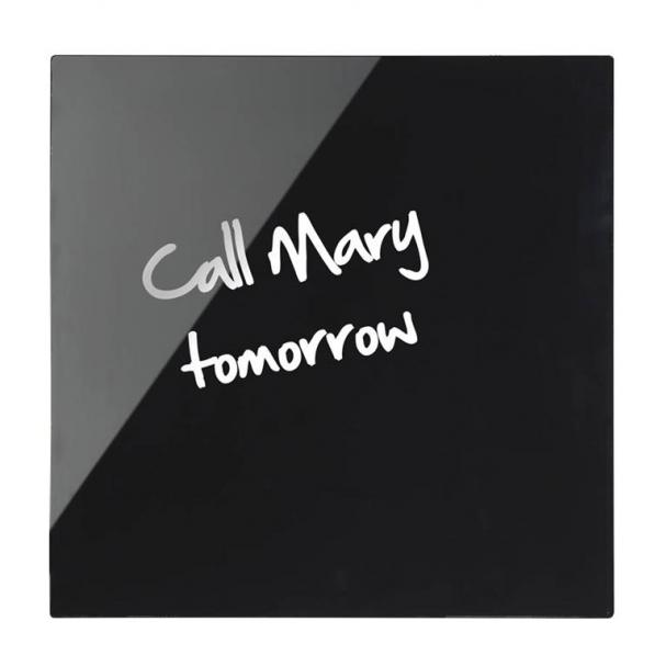 Kupi Bi-Office Ploča zidna staklena 38 x 38 cm, crna magnetna / Cena v trgovini Vsebo